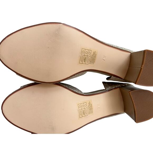 Joy Champagne Touch Ups Shoe - Classic Peeptoe d'Orsay Pump, Size 7 W - Picture 6 of 6